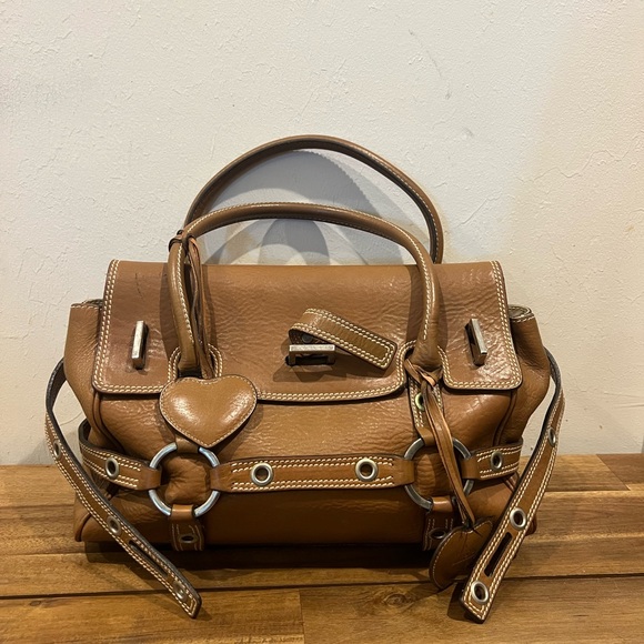 Vintage Chic Brown Leather Bag - Picture 2 of 6